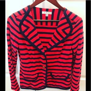 Like new, CAbi Nautical Striped Blazer